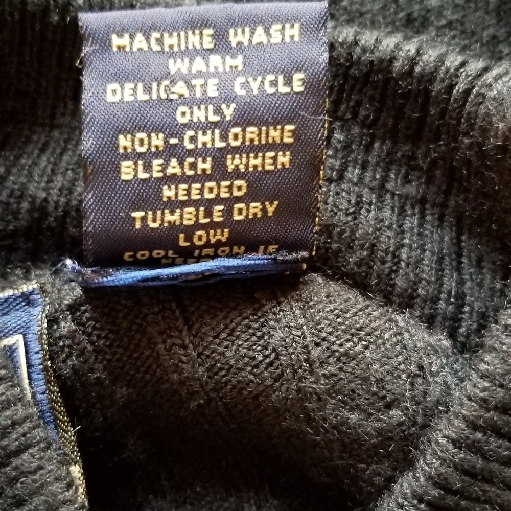 Laura Scott Long Sleeves  Black Sweater. - Picture 6 of 6